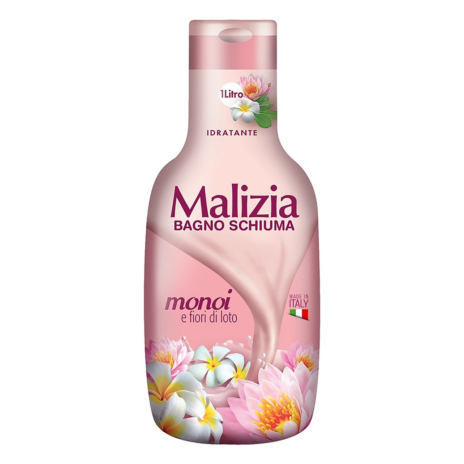 Malizia Пена для ванны Monoi & Lotus flowers 1000 мл